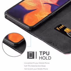 Cadorabo Case for Samsung Galaxy A10 / M10 Cover Book Wallet Protection PU Leather Flip Magnetic Etui - ROSÃ GOLD SCHWARZ, Samsung Galaxy A10