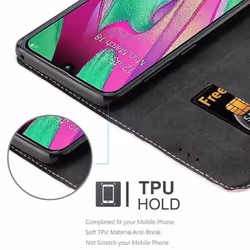 Cadorabo Case for Samsung Galaxy A40 Cover Book Wallet Protection PU Leather Flip Magnetic Etui - ROSÃ GOLD SCHWARZ, Samsung Galaxy A40