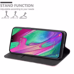 Cadorabo Case for Samsung Galaxy A40 Cover Book Wallet Protection PU Leather Flip Magnetic Etui - ROSÃ GOLD SCHWARZ, Samsung Galaxy A40