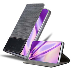 Cadorabo Case for Samsung Galaxy S20 PLUS Cover Book Wallet Protection PU Leather Flip Magnetic Etui - GRAU SCHWARZ, Samsung Galaxy S20 PLUS