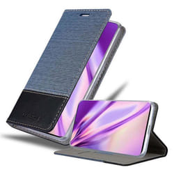Cadorabo Case for Samsung Galaxy S20 PLUS Cover Book Wallet Protection PU Leather Flip Magnetic Etui - DUNKEL BLAU SCHWARZ, Samsung Galaxy S20 PLUS