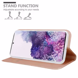 Cadorabo Case for Samsung Galaxy S20 PLUS Cover Book Wallet Protection PU Leather Flip Magnetic Etui - CLASSY ROSÃ GOLD, Samsung Galaxy S20 PLUS