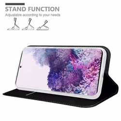 Cadorabo Case for Samsung Galaxy S20 Cover Book Wallet Protection PU Leather Flip Magnetic Etui - CLASSY SCHWARZ, Samsung Galaxy S20