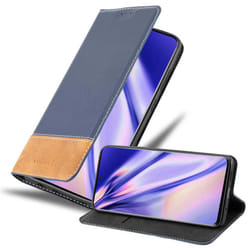 Cadorabo Case for Samsung Galaxy S20 PLUS Cover Book Wallet Protection PU Leather Flip Magnetic Etui - DUNKEL BLAU BRAUN, Samsung Galaxy S20 PLUS