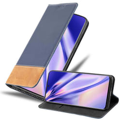 Cadorabo Case for Samsung Galaxy S20 ULTRA Cover Book Wallet Protection PU Leather Flip Magnetic Etui - DUNKEL BLAU BRAUN, Samsung Galaxy S20 ULTRA