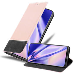 Cadorabo Case for Samsung Galaxy S20 ULTRA Cover Book Wallet Protection PU Leather Flip Magnetic Etui - ROSÃ GOLD SCHWARZ, Samsung Galaxy S20 ULTRA