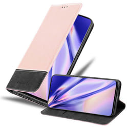 Cadorabo Case for Samsung Galaxy S20 Cover Book Wallet Protection PU Leather Flip Magnetic Etui - ROSÃ GOLD SCHWARZ, Samsung Galaxy S20