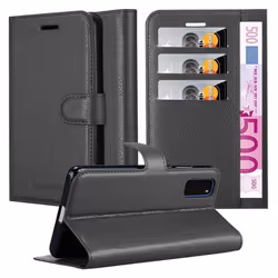 Cadorabo Case for Samsung Galaxy S20 Cover Book Wallet Protection PU Leather Magnetic Etui - PHANTOM SCHWARZ, Samsung Galaxy ...