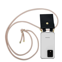 Cadorabo Lanyard Gold Necklace Case for Samsung Galaxy S20 ULTRA TPU Silicone Cover Back Case - PERLIG ROSÃGOLD, Samsung Galaxy S20 ULTRA