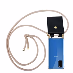 Cadorabo Lanyard Gold Necklace Case for Samsung Galaxy S20 TPU Silicone Cover Back Case - PERLIG ROSÃGOLD, Samsung Galaxy S2 ...