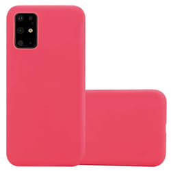 Cadorabo Case for Samsung Galaxy S20 PLUS Cover Protection TPU Silicone Gel Back case - CANDY ROT, Samsung Galaxy S20 PLUS