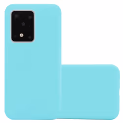 Cadorabo Case for Samsung Galaxy S20 ULTRA Cover Protection TPU Silicone Gel Back case - CANDY BLAU, Samsung Galaxy S20 ULTRA