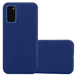Cadorabo Case for Samsung Galaxy S20 Cover Protection TPU Silicone Gel Back case - CANDY DUNKEL BLAU, Samsung Galaxy S20
