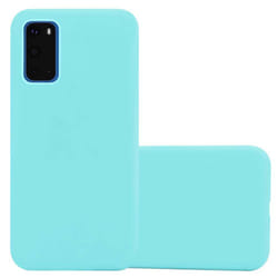 Cadorabo Case for Samsung Galaxy S20 Cover Protection TPU Silicone Gel Back case - CANDY BLAU, Samsung Galaxy S20