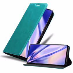 Cadorabo Case for Samsung Galaxy A51 4G / M40s Cover Book Wallet Protection PU Leather Flip Magnetic Etui - PETROL TURQUOISE