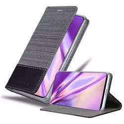 Cadorabo Case for Samsung Galaxy A51 4G / M40s Cover Book Wallet Protection PU Leather Flip Magnetic Etui - GRAU SCHWARZ, Sam ...