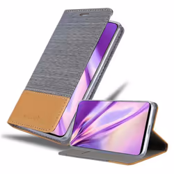 Cadorabo Case for Samsung Galaxy A71 4G Cover Book Wallet Protection PU Leather Flip Magnetic Etui - HELL GRAU BRAUN, Samsung ...