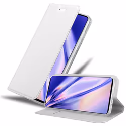 Cadorabo Case for Samsung Galaxy A71 4G Cover Book Wallet Protection PU Leather Flip Magnetic Etui - CLASSY SILBER, Samsung G ...