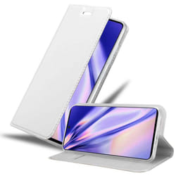 Cadorabo Case for Samsung Galaxy A71 4G Cover Book Wallet Protection PU Leather Flip Magnetic Etui - CLASSY SILBER, Samsung Galaxy A71
