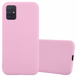 Cadorabo Case for Samsung Galaxy A51 4G / M40s Cover Protection TPU Silicone Gel Back case - CANDY ROSA, Samsung Galaxy A51