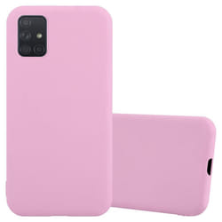 Cadorabo Case for Samsung Galaxy A51 4G / M40s Cover Protection TPU Silicone Gel Back case - CANDY ROSA, Samsung Galaxy A51