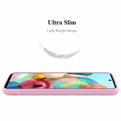 Cadorabo Case for Samsung Galaxy A51 4G / M40s Cover Protection TPU Silicone Gel Back case - CANDY ROSA, Samsung Galaxy A51