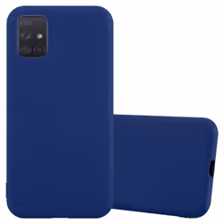 Cadorabo Case for Samsung Galaxy A51 4G / M40s Cover Protection TPU Silicone Gel Back case - CANDY DUNKEL BLAU, Samsung Galax ...