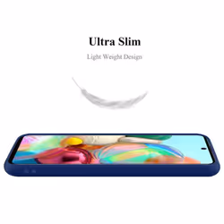 Cadorabo Case for Samsung Galaxy A51 4G / M40s Cover Protection TPU Silicone Gel Back case - CANDY DUNKEL BLAU, Samsung Galaxy A51