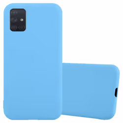 Cadorabo Case for Samsung Galaxy A51 4G / M40s Cover Protection TPU Silicone Gel Back case - CANDY BLAU, Samsung Galaxy A51