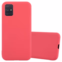 Cadorabo Case for Samsung Galaxy A71 4G Cover Protection TPU Silicone Gel Back case - CANDY ROT, Samsung Galaxy A71