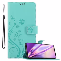 Cadorabo Flower Case for Samsung Galaxy A51 4G / M40s Cover Book Wallet Protection PU Leather Flip Magnetic Etui - FLORAL TÃ ...