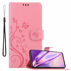 Cadorabo Flower Case for Samsung Galaxy A71 4G Cover Book Wallet Protection PU Leather Flip Magnetic Etui - FLORAL ROSA, Sams ...