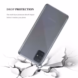 Cadorabo Case for Samsung Galaxy A71 Cover Transparent Protection TPU Silicone Gel - VOLL TRANSPARENT, Samsung Galaxy A71
