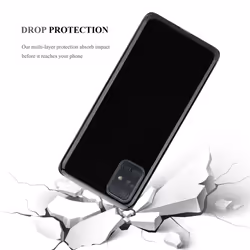 Cadorabo Case for Samsung Galaxy A71 Cover Transparent Protection TPU Silicone Gel - SCHWARZ, Samsung Galaxy A71