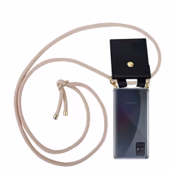 Cadorabo Lanyard Gold Necklace Case for Samsung Galaxy A51 4G / M40s TPU Silicone Cover Back Case - PERLIG ROSÃGOLD, Samsung ...