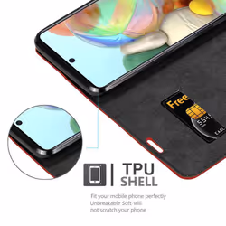Cadorabo Case for Samsung Galaxy A71 5G Cover Book Wallet Protection PU Leather Flip Etui magnetic closure