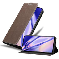 Cadorabo Case for Samsung Galaxy A71 5G Cover Book Wallet Protection PU Leather Flip Magnetic Etui - KAFFEE BRAUN, Samsung Galaxy A71 5G