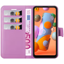 Cadorabo Case for Samsung Galaxy A11 / M11 Cover Book Wallet Protection PU Leather Magnetic Etui - PASTEL PURPLE
