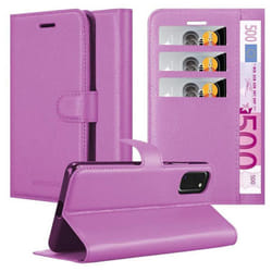 Cadorabo Case for Samsung Galaxy A41 Cover Book Wallet Protection PU Leather Magnetic Etui - PASTEL PURPLE