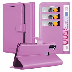 Cadorabo Case for Samsung Galaxy A11 / M11 Cover Book Wallet Protection PU Leather Magnetic Etui - PASTEL PURPLE