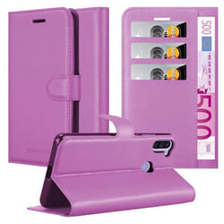 Cadorabo Case for Samsung Galaxy A11 / M11 Cover Book Wallet Protection PU Leather Magnetic Etui - PASTEL PURPLE