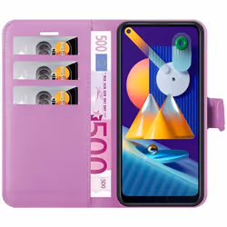 Cadorabo Case for Samsung Galaxy A11 / M11 Cover Book Wallet Protection PU Leather Magnetic Etui - PASTEL PURPLE