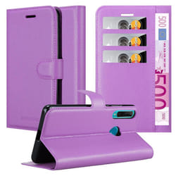 Cadorabo Case for Honor 20e Cover Book Wallet Protection PU Leather Etui magnetic closure card slot - PASTEL PURPLE
