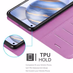 Cadorabo Case for Honor 30 Cover Book Wallet Protection PU Leather Magnetic Etui - PASTEL PURPLE
