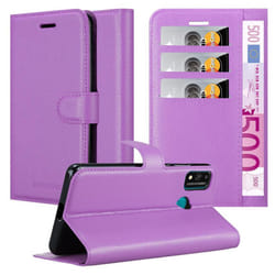 Cadorabo Case for Honor 9X LITE Cover Book Wallet Protection PU Leather Etui magnetic closure card slot - PASTEL PURPLE