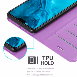 Cadorabo Case for Honor 9X LITE Cover Book Wallet Protection PU Leather Etui magnetic closure card slot - PASTEL PURPLE