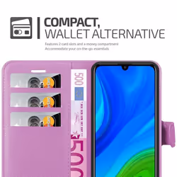 Cadorabo Case for Huawei P SMART 2020 Cover Book Wallet Protection PU Leather Magnetic Etui - PASTEL PURPLE