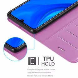 Cadorabo Case for Huawei P SMART 2020 Cover Book Wallet Protection PU Leather Magnetic Etui - PASTEL PURPLE