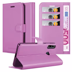 Cadorabo Case for Huawei P40 LITE E Cover Book Wallet Protection PU Leather Magnetic Etui - PASTEL PURPLE