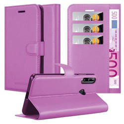 Cadorabo Case for Huawei P40 LITE E Cover Book Wallet Protection PU Leather Magnetic Etui - PASTEL PURPLE